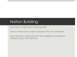 Nation Building