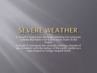 severe weather
