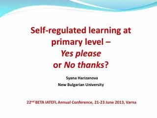 What is self-regulation?