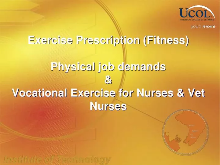 exercise prescription fitness physical job demands vocational exercise for nurses vet nurses