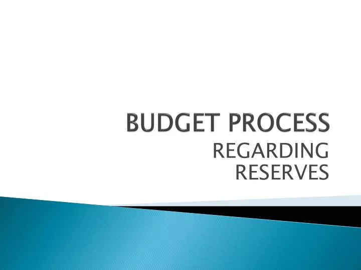 budget process