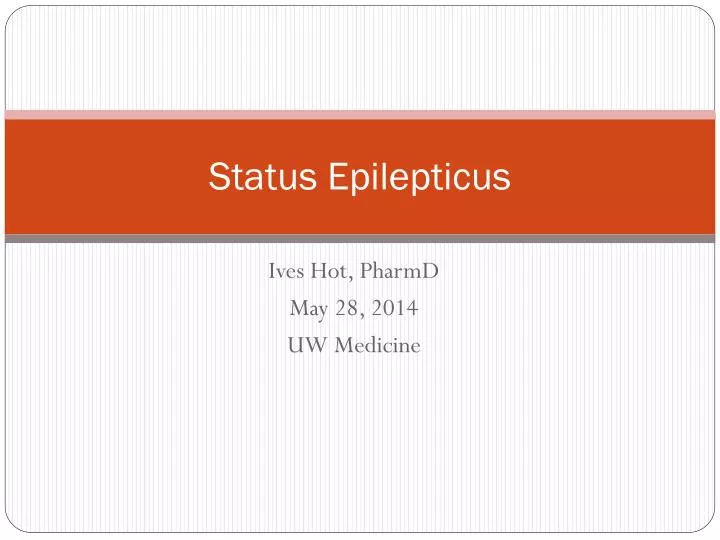 status epilepticus