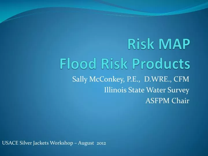 risk map flood risk products