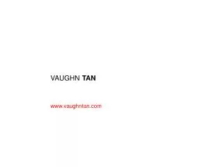 vaughn tan www.vaughntan.com