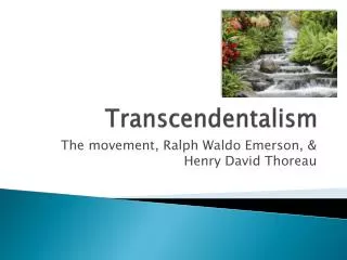 Transcendentalism