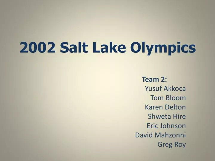 2002 salt lake olympics