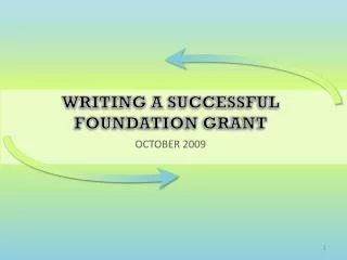 Writing A successful foundation grant