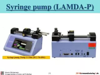 Syringe pump (LAMDA-P)