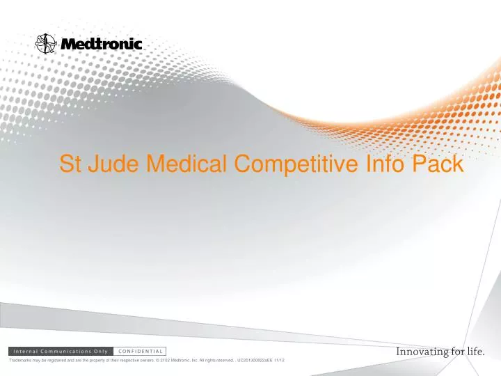 st jude medical competitive info pack