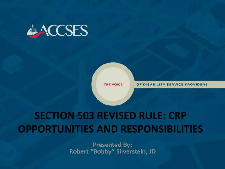 section 503 revised rule crp opportunities and responsibilities
