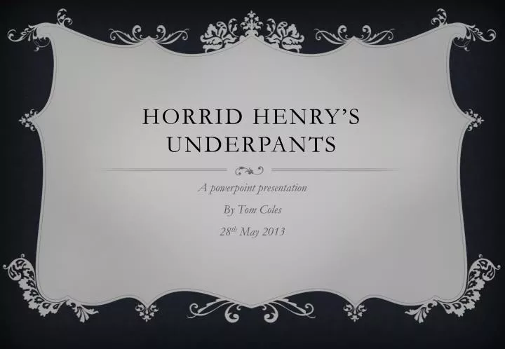 horrid henry s underpants