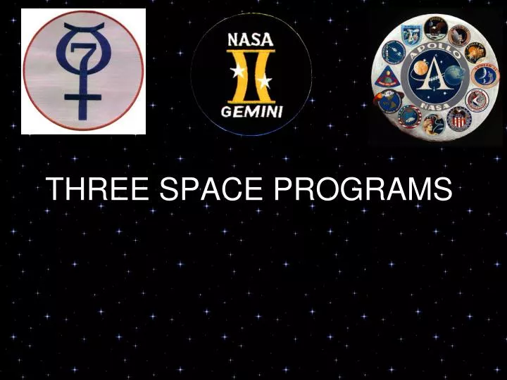 three space programs