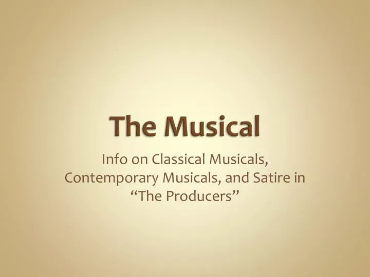 the musical