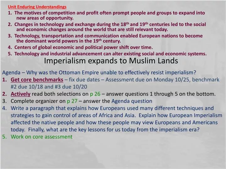 imperialism expands to muslim lands