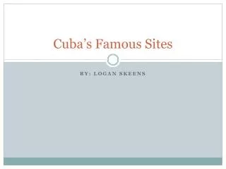 Cuba’s Famous Sites