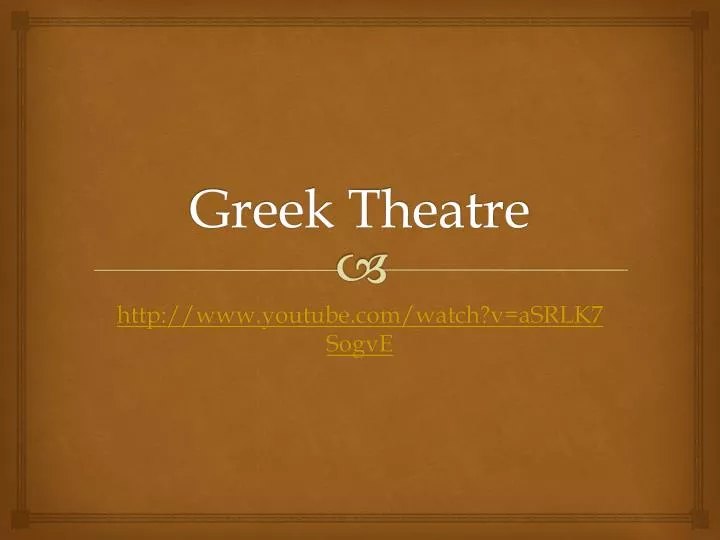 greek theatre