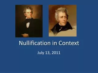 Nullification in Context