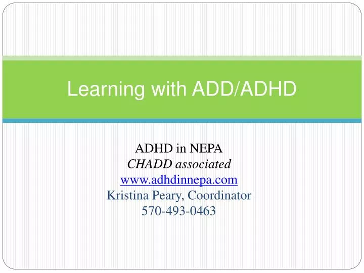 learning with add adhd