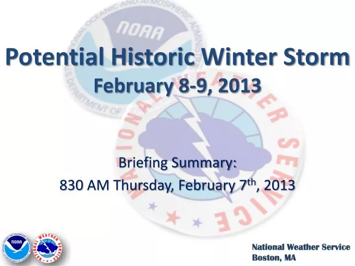 potential historic winter storm february 8 9 2013
