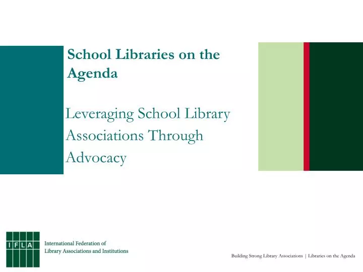 school libraries on the agenda