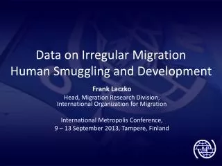 Data on Irregular Migration Human Smuggling and Development