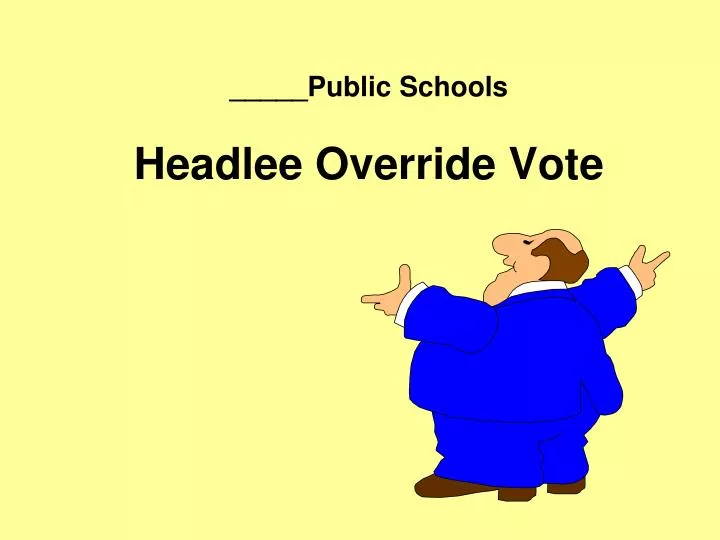 public schools headlee override vote