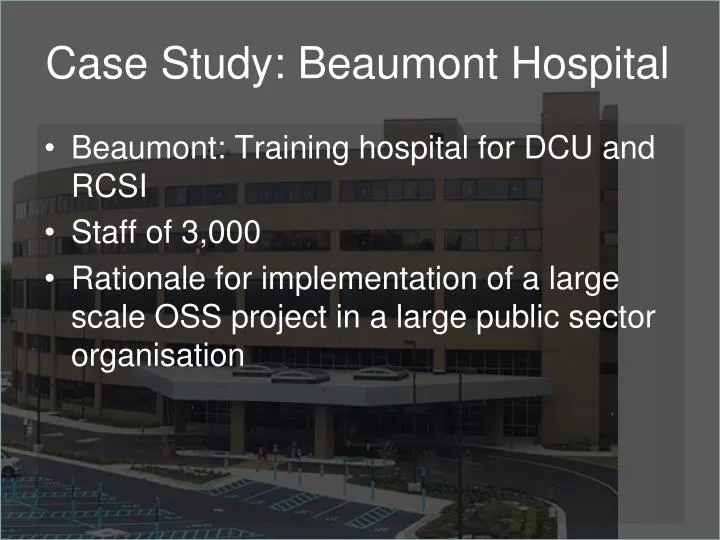 case study beaumont hospital