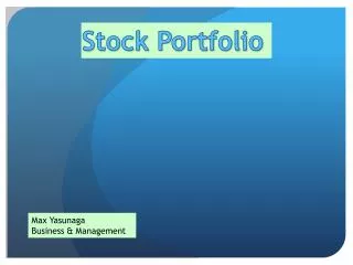 Stock Portfolio