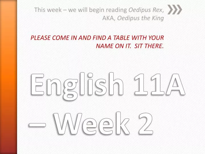 english 11a week 2