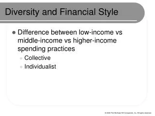 Diversity and Financial Style