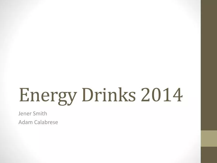 energy drinks 2014