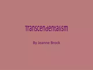 Transcendentalism