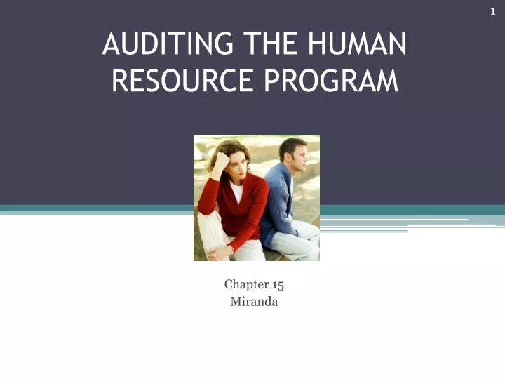 auditing the human resource program
