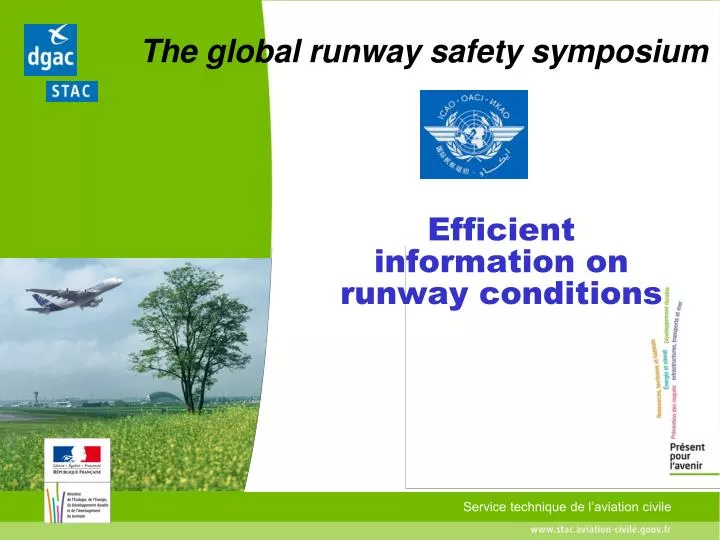 efficient information on runway conditions