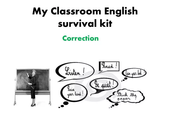my classroom english survival kit