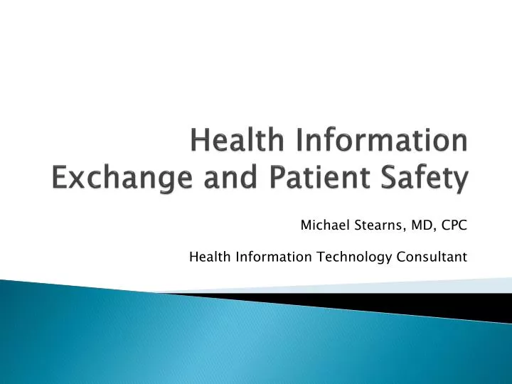 health information exchange and patient safety
