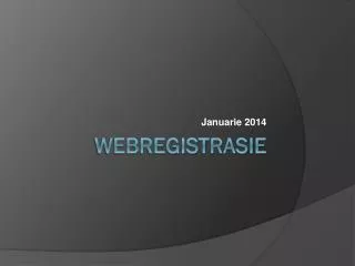 Webregistrasie
