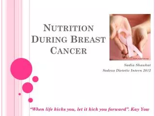 Nutrition During Breast Cancer