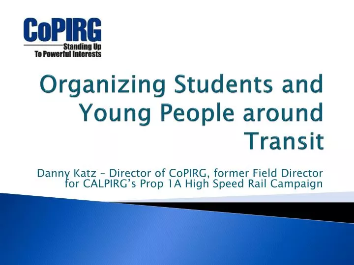 organizing students and young people around transit