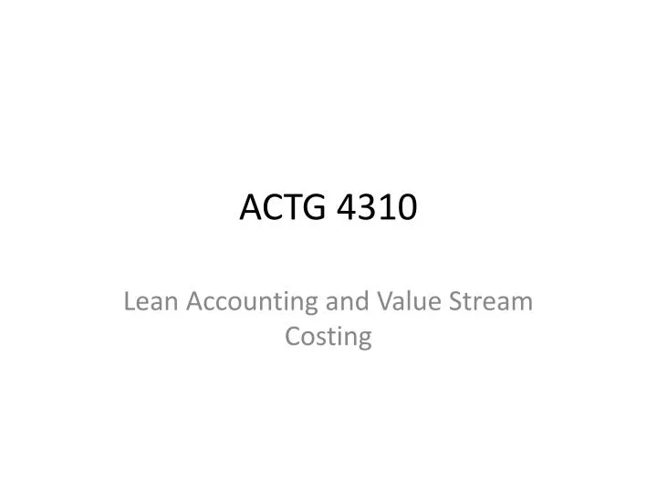 actg 4310