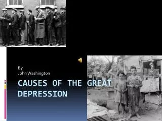 Causes of the Great Depression