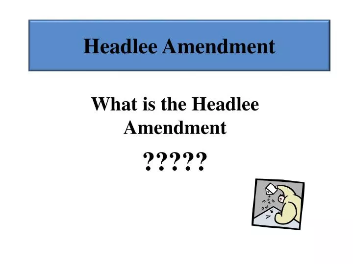 headlee amendment