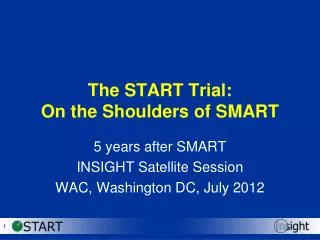 The START Trial: On the Shoulders of SMART