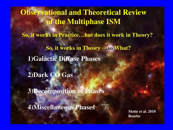 observational and theoretical review of the multiphase ism