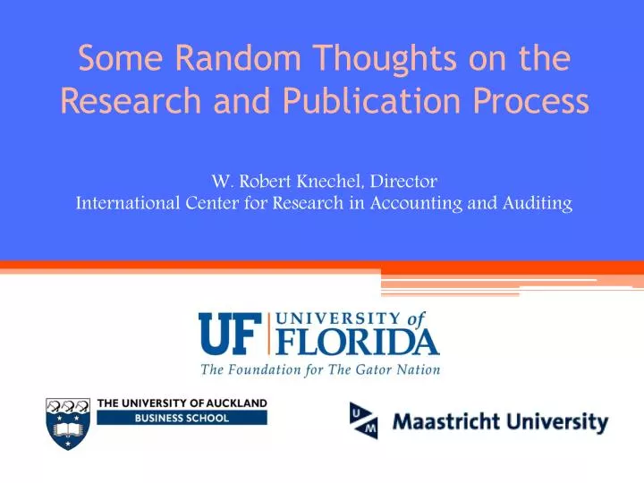 some random thoughts on the research and publication process