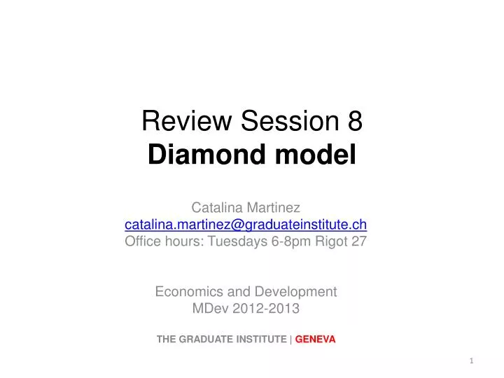review session 8 diamond model