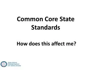 common core state standards