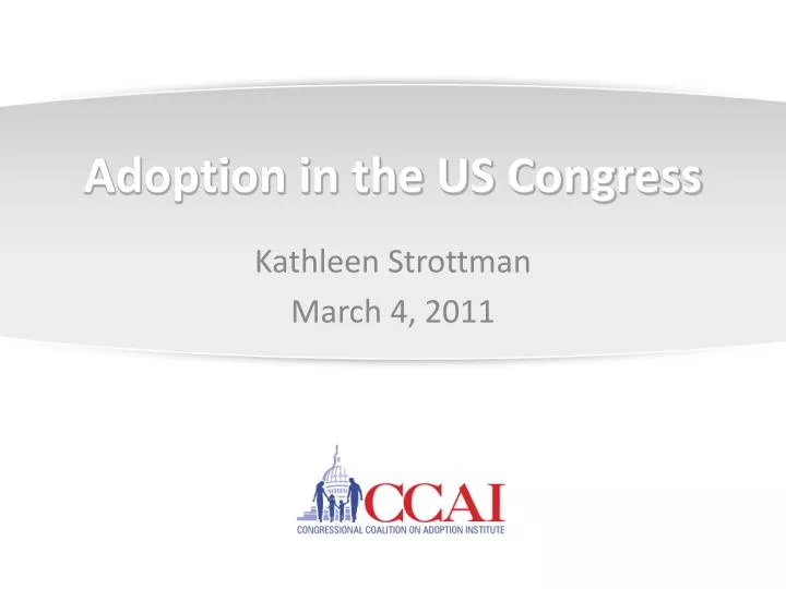 adoption in the us congress