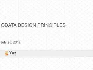 OData Design Principles