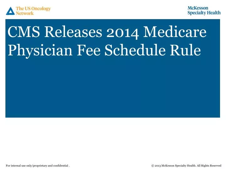 cms releases 2014 medicare physician fee schedule rule